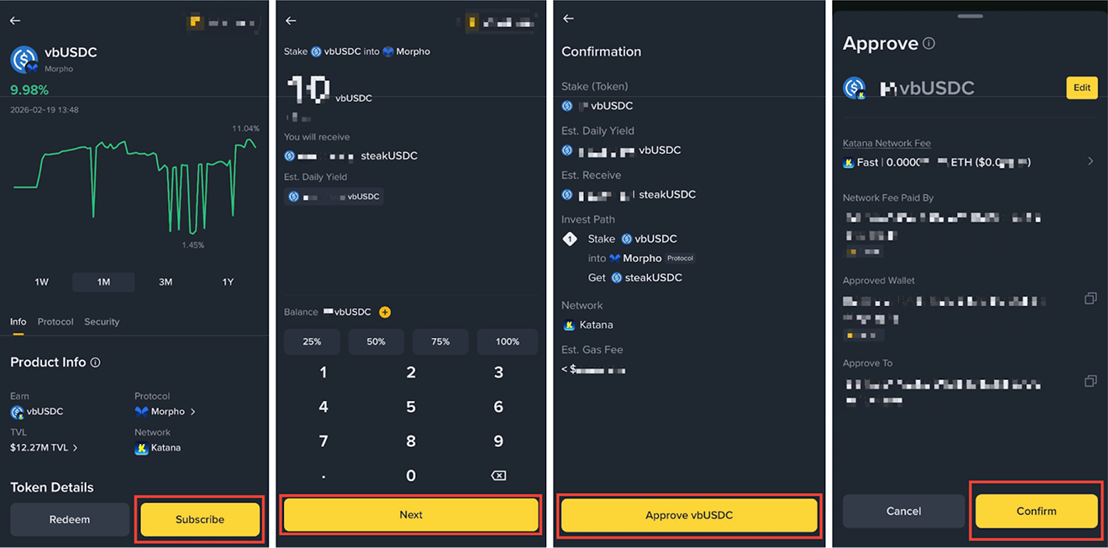 Binance subscribe confirmation